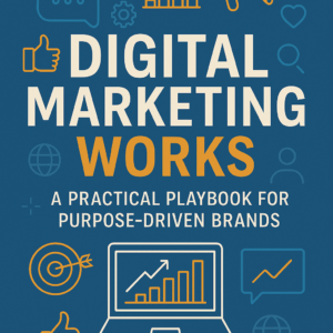 Illustration of a digital toolbox filled with content strategy, email, SEO, and social media icons labeled for clarity.