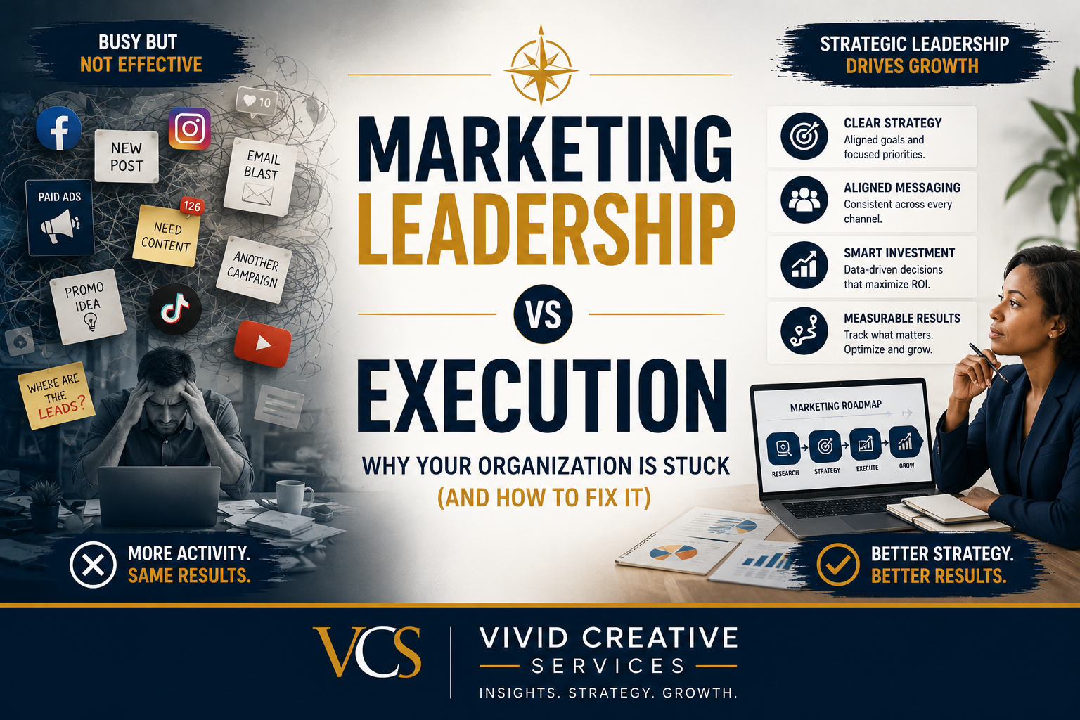Marketing Leadership vs Execution: Why Your Organization Is Stuck (and How to Fix It)