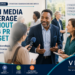 Professional executive leadership image illustrating how organizations earn media coverage through strategic communications, community relationships, and credibility instead of large public relations budgets. Business leader engaging with journalists, community stakeholders, nonprofit partners, healthcare professionals, educators, and civic leaders in an authentic setting. Represents earned media, public relations strategy, strategic communications, thought leadership, organizational trust, community engagement, leadership visibility, and relationship-building. Supports topics including media relations, brand credibility, nonprofit communications, business marketing strategy, education communications, healthcare public relations, and executive leadership while reinforcing the Strategy First philosophy of Vivid Creative Services.
